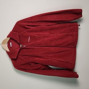 Columbia Burgundy Full Zip Jacket